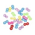 thumbnail image 2 of Set For Making Unique Items 500 Pieces/Set Rainbow S Shaped Rubber Band Diy Jewelry Accessories With Elastic Buckle To Secure Jewelry,1*500 S Clips Clearance, 2 of 9