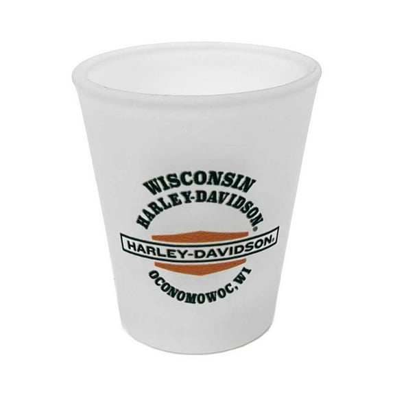 Harley-Davidson Custom Wisconsin Harley-Davidson Frosted Shot Glass - 2 oz., Harley Davidson
