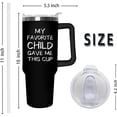 thumbnail image 2 of Fathers Day Gift for Dad - Birthday Gifts for Dad from Daughter, Son, Kids - Unique Birthday Present Ideas for Father, New Dad, Bonus Dad from Daughter Son - 40 Oz Tumbler with Handle and Straw, 2 of 6