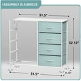 thumbnail image 6 of Sorbus  Dresser w/ 8 Fabric Bin Drawers- Furniture Storage Chest for Kids Bedroom Aqua, 6 of 8
