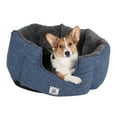 thumbnail image 2 of DGS Pet Products Chill Kuzzi FIR Round Bed Small Blue 23" x 23" x 12", 2 of 2