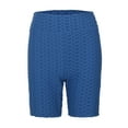 thumbnail image 5 of Gibobby Pantalon cortos yoga mujer Pantalones de cintura elástica alta para fitness, pantalones cortos de Yoga arrugados para mujer, pantalones de Yog(Azul,M), 5 of 5