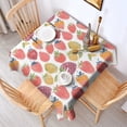 thumbnail image 2 of Colorful Strawberry Plants Fruit Leaf Square Tablecloth,Waterproof Square Table Cover,Wipeable Spillproof Washable Table Cover for Home Kitchen Party Decor 42"X42"(107x107cm), 2 of 6