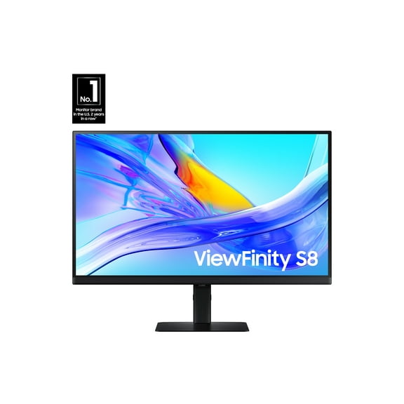 SAMSUNG 27" ViewFinity S8 (S80UD) 4K UHD HDR10 High Resolution Monitor with USB-C and Ergonomic Stand