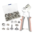 thumbnail image 3 of Kit de herramientas con ojales, Kit de prensa con ojales, resistente, mango cómodo, herramienta de mano para ojales, herramienta de perforación para, 3 of 7