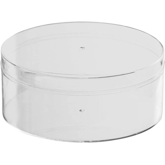 Clear Acrylic Boxes Round 4.75"X2.1" 16 Pack