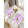 thumbnail image 5 of Purple Pink Boho Placemats Set of 4, Vintage Ethnic Tribe Abstract Art Placemats for Dining Table, Place Mats for Kitchen Tabletop, Waterproof Wipeable Dining Table Mats Set, 5 of 9