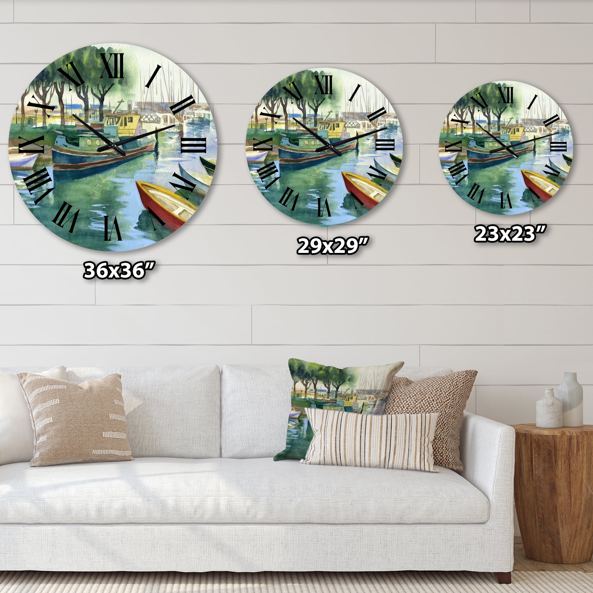 Designart 1 in Quartz Traditional Wall Clock