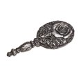 thumbnail image 4 of Alchemy Gothic V58 8.27 in. Baroque Rose Hand Mirror, 4 of 4