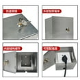 thumbnail image 3 of KAKOWELY Heavy Duty Outdoor 86 Type Stainless Steel Waterproof Socket Box With Lock Weatherproof Electrical Outlet Protector For Street Park School And Commercial Use, 3 of 4