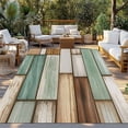 thumbnail image 2 of Sage Green Vintage Outdoor Rug for Patio/Deck/Porch, Non-Slip Large Area Rug 4 x 6 Ft, Brown Retro Farmhouse Elegant Pastoral Indoor Outdoor Rugs Washable Area Rugs, Camping Rug Carpet Runner, 2 of 8