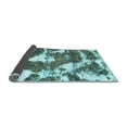 thumbnail image 2 of Ahgly Company Indoor Square Abstract Light Blue Modern Area Rugs, 5' Square, 2 of 4