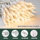 thumbnail image 2 of Cadena de luces LED LAMPHOME 100 Mini LED de color blanco cálido de 6,6 m, 2 of 8
