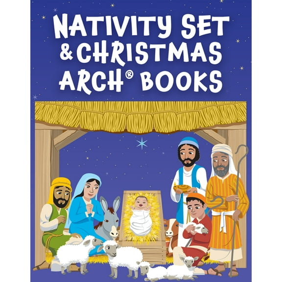 Nativity Set with Christmas Arch Books, (Paperback)