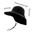 Anckoeil Wide Brim Fisherman Sun Hat with Neck Flap, Breathable ...
