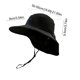 thumbnail image 3 of Sombrero de sol de ala ancha para exteriores con protección solar,chal cortavientos y transpirable.Sombrero de pescador para viajes.Sombrero con protección UV para la playa,senderismo y ocio., 3 of 6