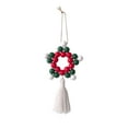 thumbnail image 2 of XWSHYW Adornos Colgantes Pentagrama Navideño, Cuentas de Madera, Joyería, Decoración Del Hogar, Colgante de Pared, Sala de Estar, Manualidades para El Hogar, 2 of 5