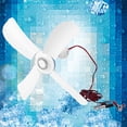 thumbnail image 5 of Tibvox 3/4 Leaves 12V Ceiling Fan Air Cooler Hanging Battery Powered 16”/31.5” Tent Fans for Camping Outdoor Dormitory Home Bed, 5 of 14