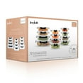 thumbnail image 3 of JoyFul by JoyJolt 24 Piece Glass Storage Containers with Leakproof Lids Set - Black, 3 of 9