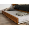 thumbnail image 3 of AFI Capri King Wood Platform Bed with Panel Footboard and Twin XL Trundle, Light Toffee, 3 of 16