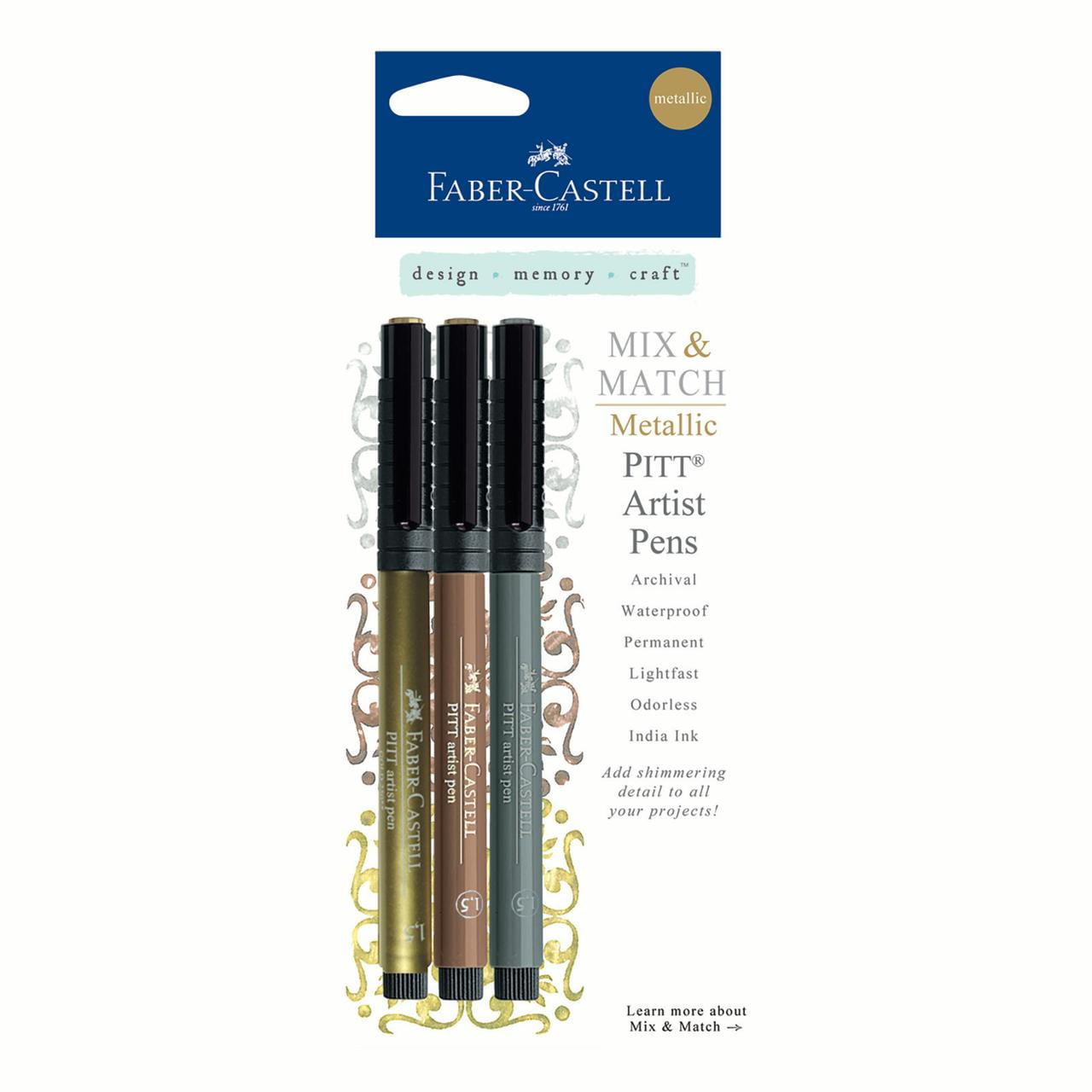 FaberCastell PITT Artist Metallic Pen Set