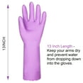 thumbnail image 5 of Elgood Reusable Dishwashing Gloves Non-Slip Rubber Gloves for Kitchen 2 Pairs (Blue &Purple, Medium), 5 of 5