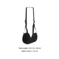 thumbnail image 2 of FUEENIRVA Promote Blood Circulation Plane Travel Foot Hammock Black 1Pack, 2 of 8