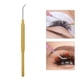thumbnail image 4 of Separador de pestañas Levantador de pestañas Separación de pestañas Reutilizable, Pro Perm Injerto Pick Rod 45  degree Ángulo Herramienta de maquillaje para , oro Macarena injerto de pestañas, 4 of 7