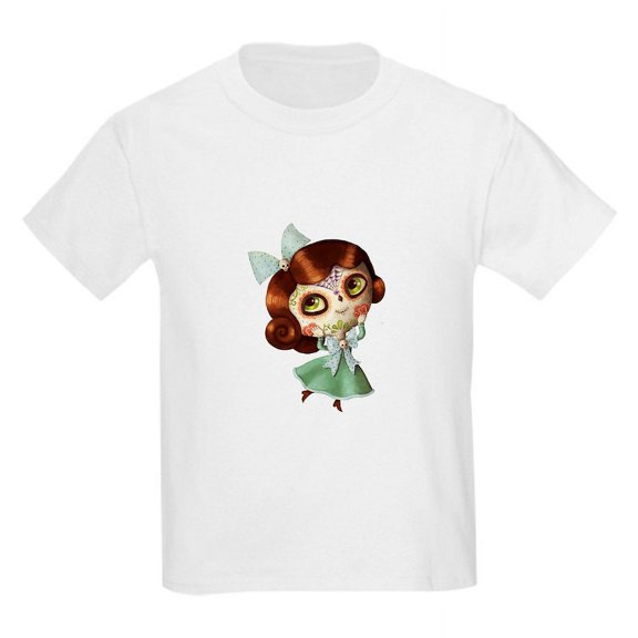 CafePress - The Day Of The Dead Vintage Doll T Shirt - Light T-Shirt Kids XS-XL