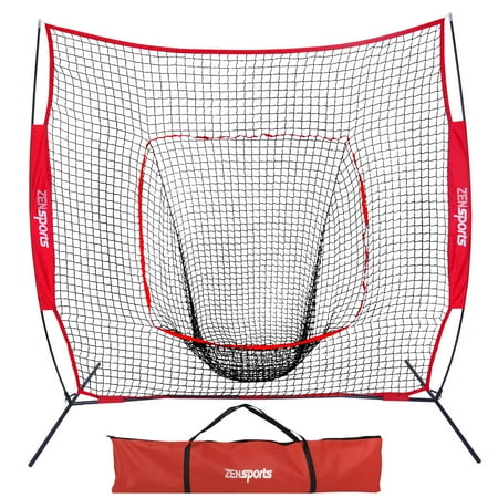 Zeny 7 x 7' Baseball Softball Net Practice Hitting Pitching Batting & Catching W/ (Pro Net Best Practices)