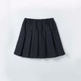 thumbnail image 2 of XIYON Girls School Skirts Pleated Midi Skirt For Kids Teenagers British Style Elastic Waist Casual Daily Wear Cute, 2 of 3