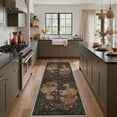 thumbnail image 4 of GENIMO 5'x7' Animal Print Area Rug for Living Room, Machine Washable Non Slip Low Pile Rug for Bedroom Dining Room, Smoky Green, 4 of 7
