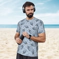 thumbnail image 4 of Wukai Cute Ice Cream Print Men's Short-Sleeved Mesh T-Shirt,Quick-Dry Short Sleeve Workout T-Shirt-X-Small, 4 of 8