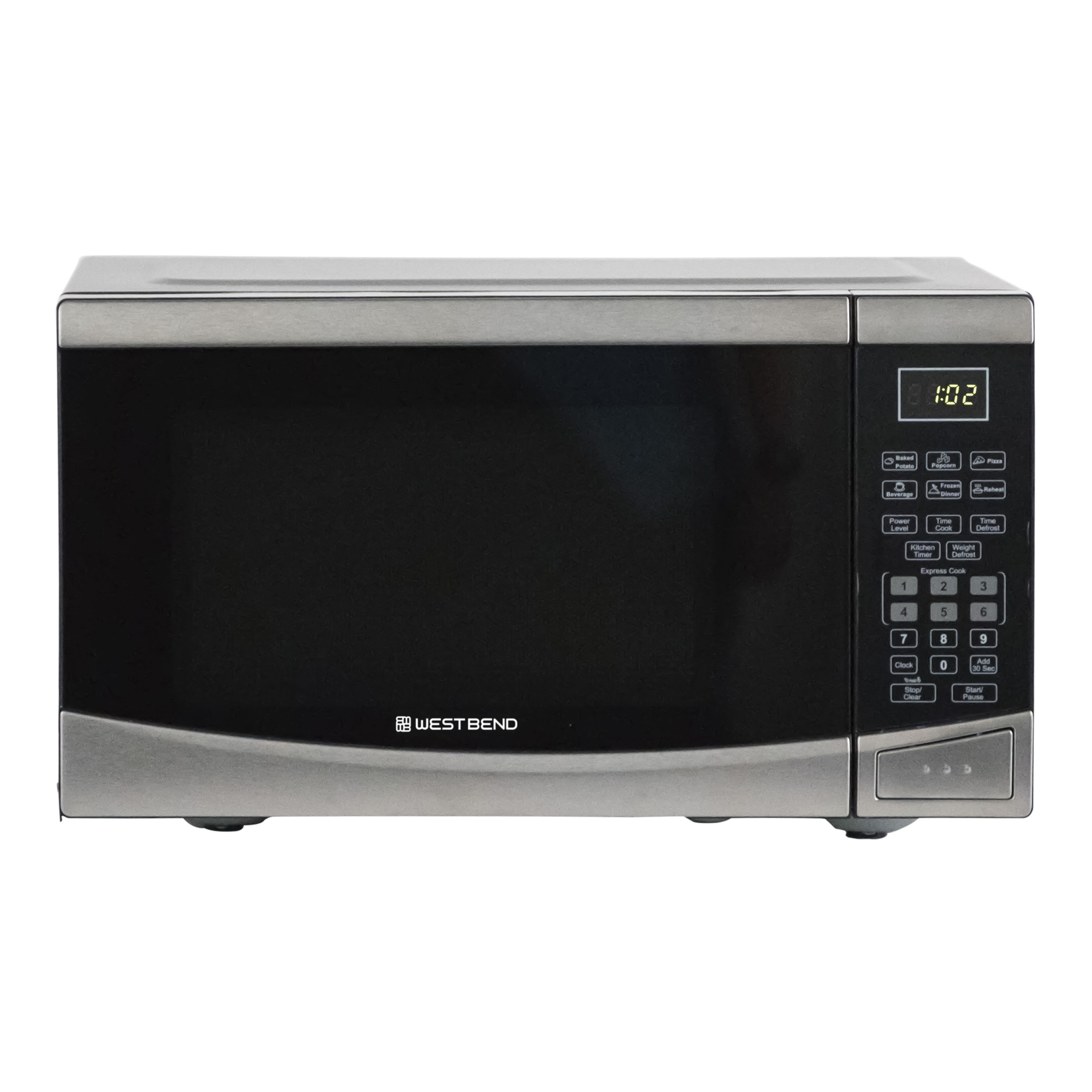 West Bend 0.9 cu. ft. Microwave Oven, in Stainless Steel (WBMW92S)