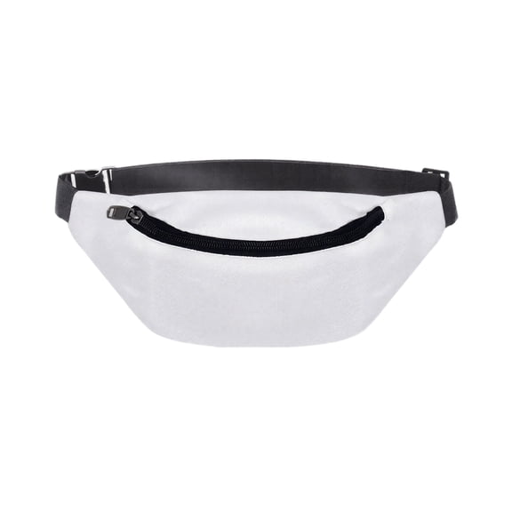 Sports Fanny Pack, Fanny Pack for Running, Waterproof Fanny Pack for Men, Running Fanny Pack Mens, Mens Fanny Pack Crossbody, 12X6 Inch Oxford Cloth Water Resistant White Waist