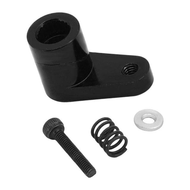 Brazo servo de 20T para coche RC Piezas para coche RC Durabilidad Fácil de instalar Accesorios Repuesto Negro