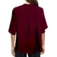 thumbnail image 1 of Tops de verano para mujer, Tops de verano para mujer Camiseta Henley con escote en V para mujer Diseño aerodinámico, 1 of 5