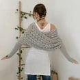 thumbnail image 3 of YooGuoGuo Knitted Shrugs for Women with Sleeves Elegant Scarf for Women with Sleeves Sweater Shawls and Wraps Cardigan Cape Coat, 3 of 9
