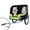 green, variant on JXXRZ Dog Bike Trailer for Large Dogs 66LB, Foldable Pet Carrier with 20" Wheels & Universal Hitch, All Terrain, Green