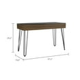 thumbnail image 5 of Mahogany 1-Drawer Rectangle Writing Desk with Hairpin Legs, 5 of 7