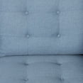 thumbnail image 6 of Noble House Cicely Tufted Fabric 3 Seater Sofa, Blue, Dark Brown, 6 of 9