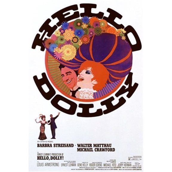 Pop Culture Graphics MOV197141 Hello Dolly Movie Poster, 11 x 17