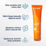 Carpe Sweat Absorbing Face Lotion Plus Oily Face Control, Matte Finish Face Lotion,1.35 fl oz