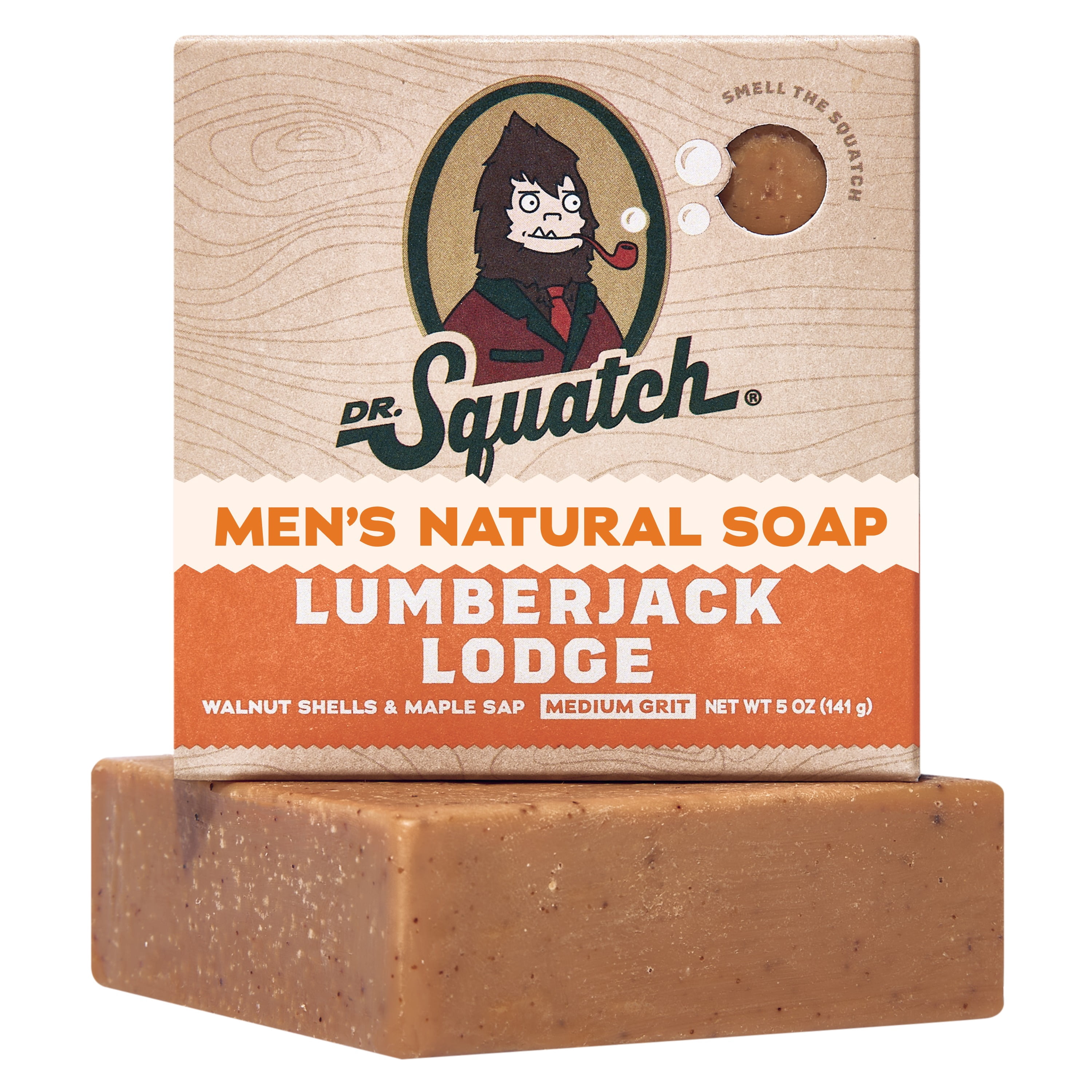 Dr. Squatch Men's Soap, Rainforest Rapids 5 oz, Natural Bar