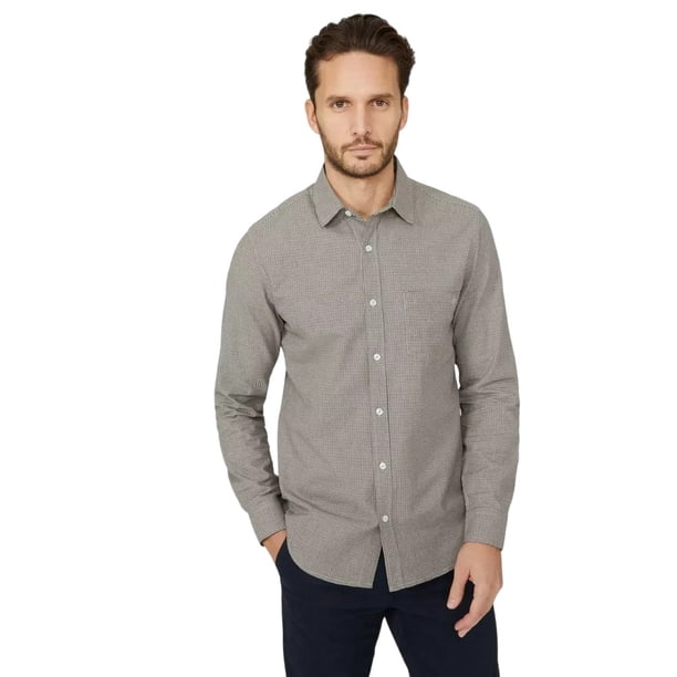 Maine - Camisa Diente de Perro para Hombre (Natural)