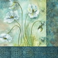 thumbnail image 2 of Tre Sorelle Studios 15x15 Gold Ornate Wood Framed with Double Matting Museum Art Print Titled - White Poppy Garden II, 2 of 4