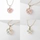 thumbnail image 3 of 2 Pcs Birth Stone Heart Necklace Girls Diamond Castle Necklace For Teen Girls, 3 of 5