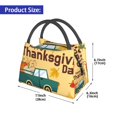 thumbnail image 2 of Honeii Happy Thanksgiving Day Print Cooler Bag Insulated, Large Leakproof Soft Sided Portable Cooler Bag,Lunch Box Lunch Bag, 2 of 6