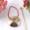 thumbnail image 1 of KONTONTY Copper Gong Hand Made Brass Musical Instrument for Festival Party 1 Set, 1 of 8