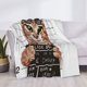 thumbnail image 3 of Balery Cat Holding Mugshot Sign Manta de Franela con Dibujo, Lujo Ultra Suave y Cálido, Antipelusa y Resistente a las Arrugas para Cama, Sofá, Camping -40"x30", 3 of 6
